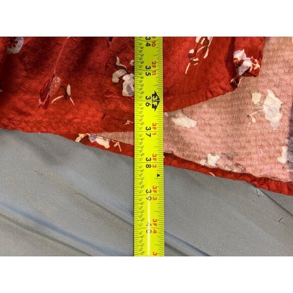 Boho Floral Button-Up Dress XXL Universal Thready Cottagecore vacation Resort - Picture 3 of 12